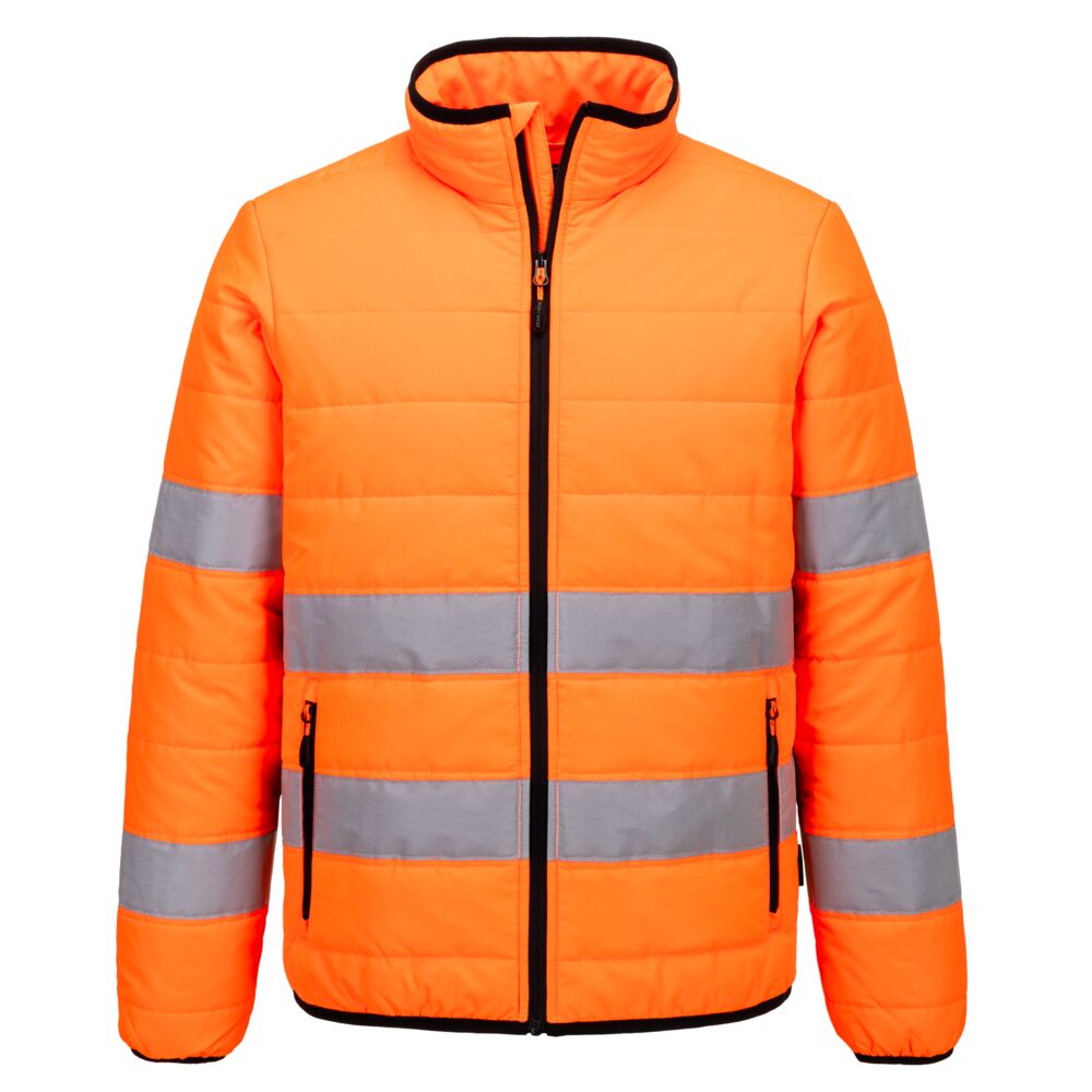 Hi-vis Baffle jakke Orange/Sort