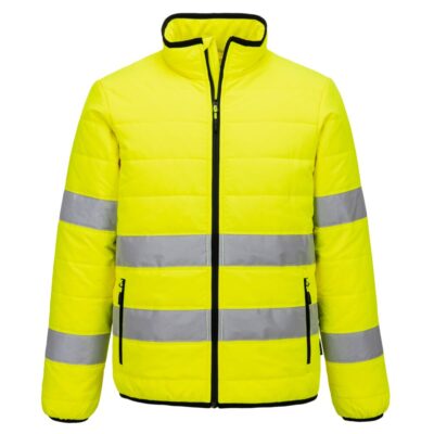 Hi-vis Baffle jakke Gul/Sort