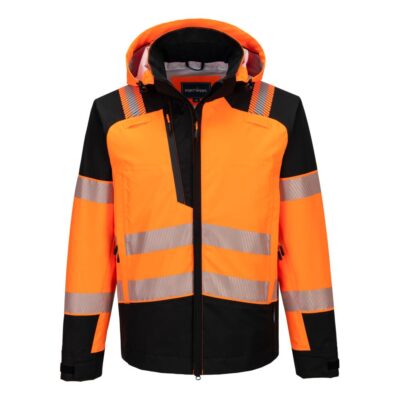 PW3 hi-vis regn anorak (3L) Orange/Sort